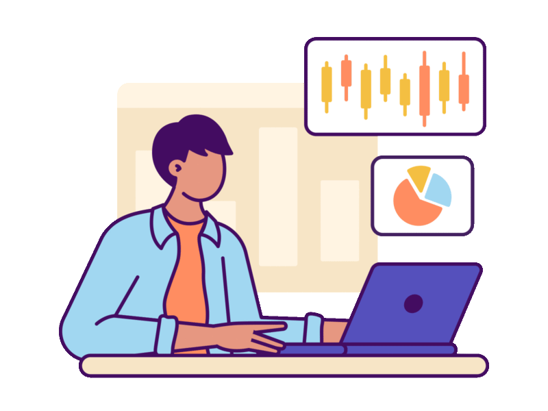 Professional at desk